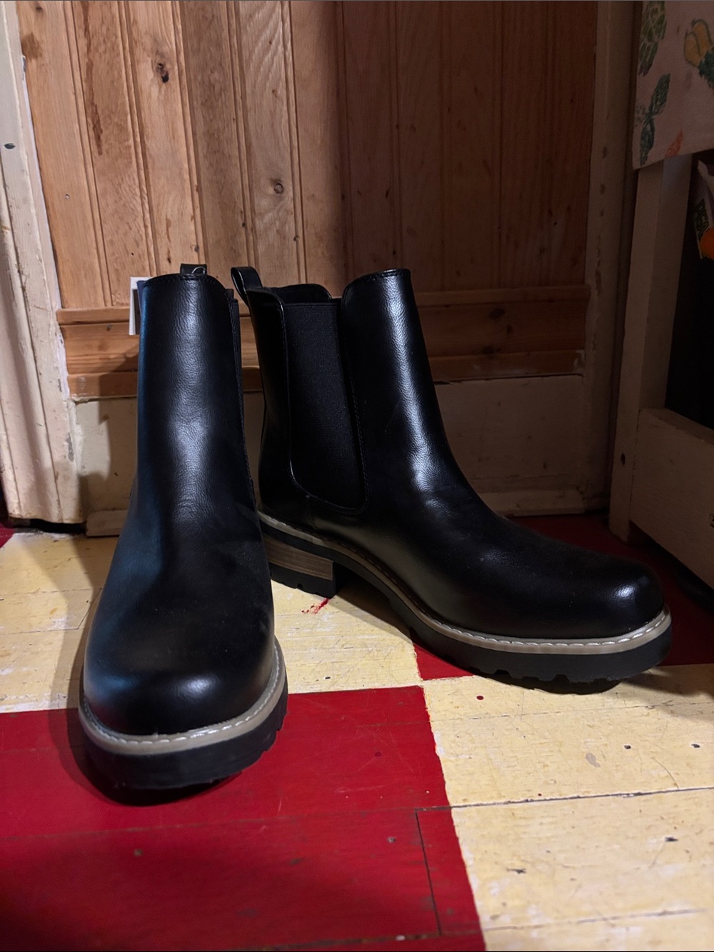 Target Woman’s Black Chukka Boots with Contrast Sole